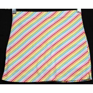 2008 Gymboree Spring Rainbow 3pc Striped Skorts Candy Skirt sz 12 Spring Skirt